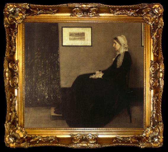 framed  James Abbott McNeil Whistler Arrangement in Gray and Black: Portrait of the Artist